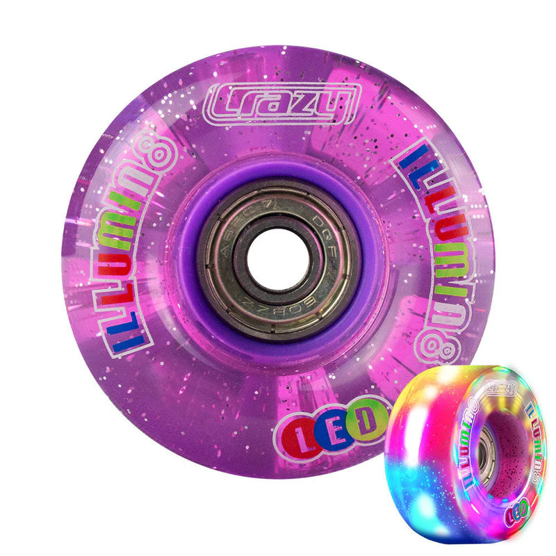 illumin8 LED Light-Up Roller Skate Wheels