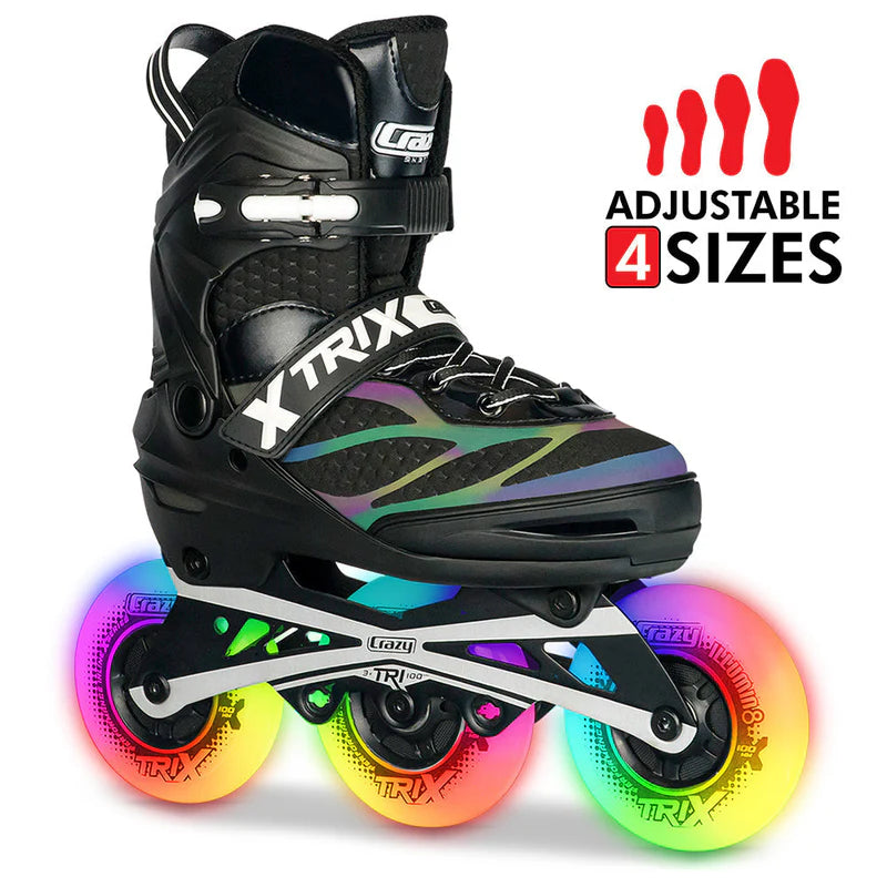 Trix 3 Wheel Size Adjustable Inline Skates