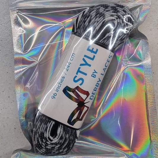 Zebra laces 244cm